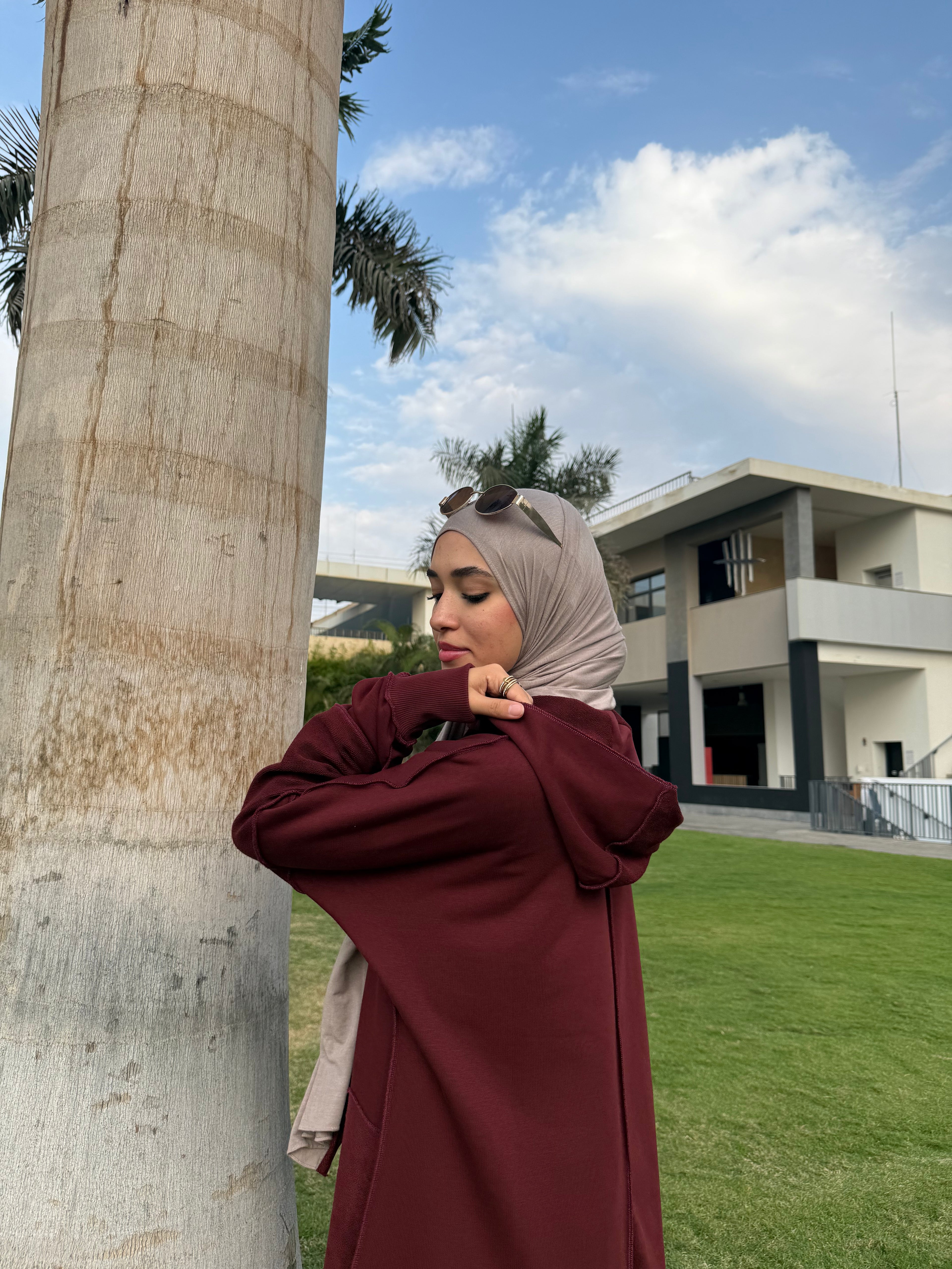 Stitched High-Low Hoodie