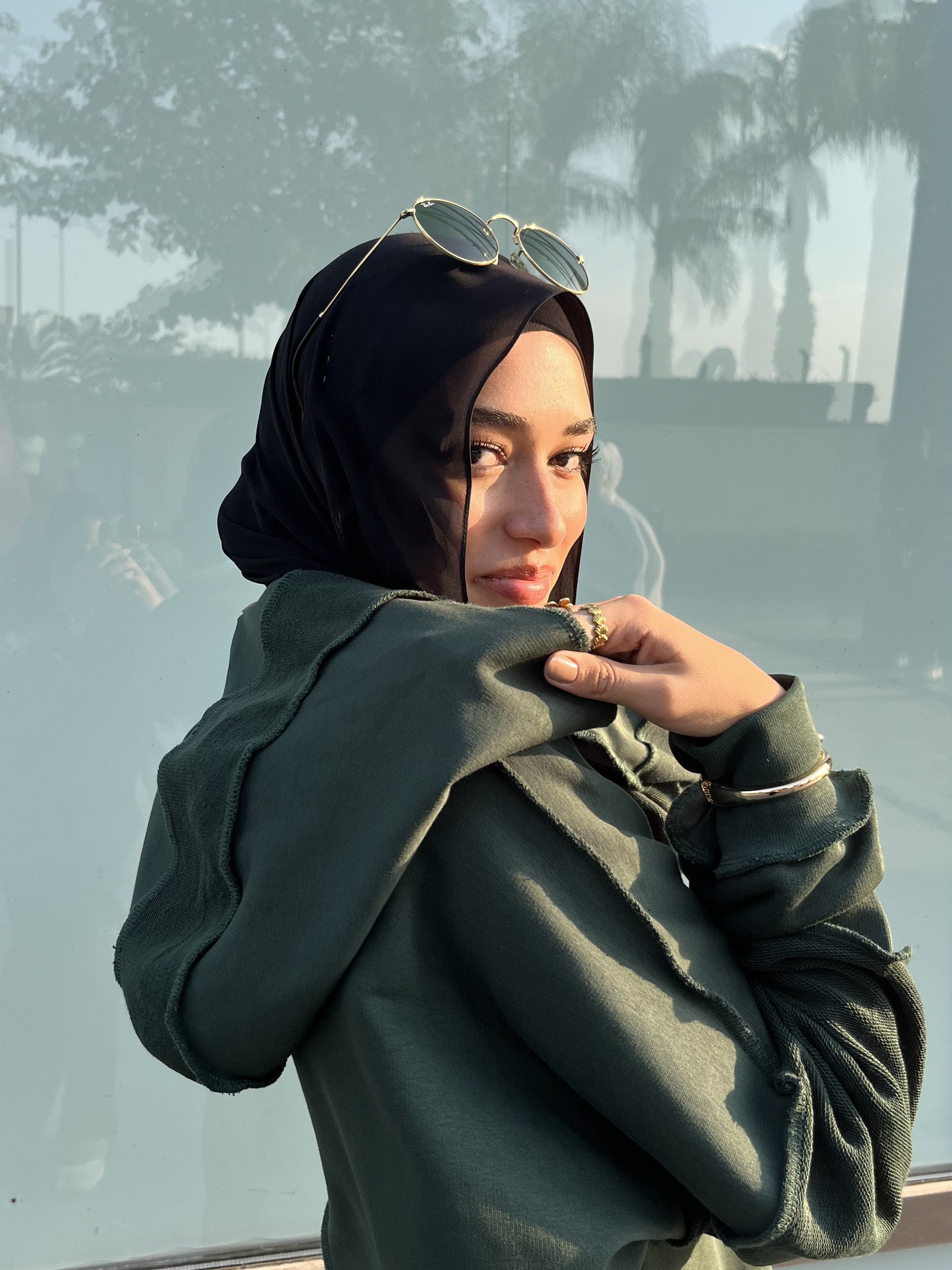 Stitched High-Low Hoodie